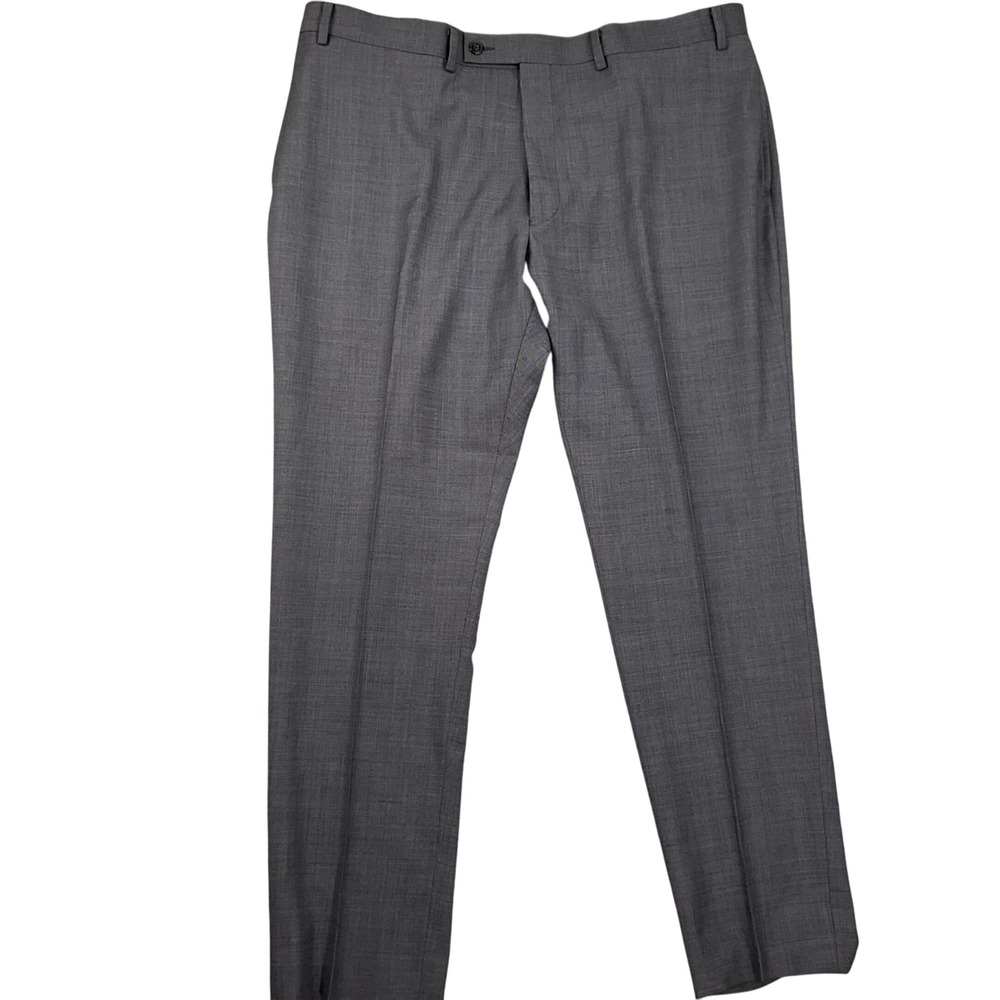 Calvin Klein Suit Pants Mens 38W 31L Gray Flat Classic Fit Business Trousers